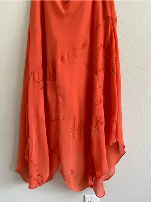metrostyle Coral Asymmetrical Beaded Skirt thumbnail 3