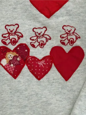 Valentine’s Day custom love themed crewneck sweatshirt vintage vault find large thumbnail 3
