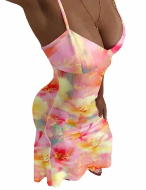 Boutique Floral and Multicolor Maxi Dress thumbnail 5