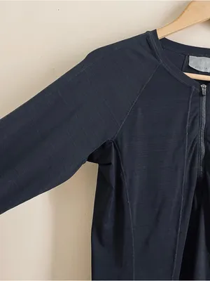 Athleta Pacifica UPF Long Sleeve Rashguard Quarter Zip Black Size M thumbnail 7