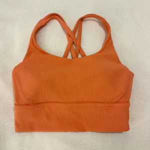 Lululemon Athletica Vibrant Orange Sports Bra thumbnail 1