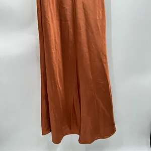 BIRDY GREY Kira copper satin 1 shoulder bridesmaid bridal maxi dress NWOT Medium thumbnail 15