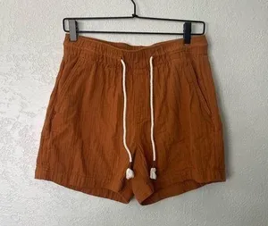 Old navy orange linen shorts thumbnail 1