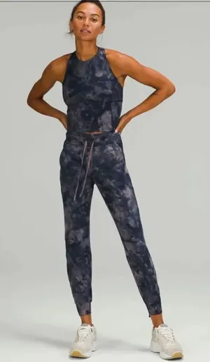 Lululemon Ready to Rulu Jogger 29" Diamond Dye Lunar Rock True Navy Size 2 Pants thumbnail 1