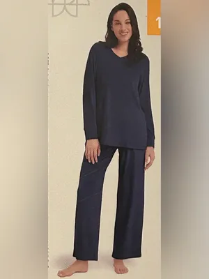 SERRA Lounge Set - V- neck Top & Wide Leg Pants size XL 16/18 oversized thumbnail 3