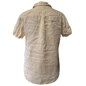 Theory Tie Front 100% Linen Top Womens P Minimalist Capsule Short Sleeve thumbnail 6
