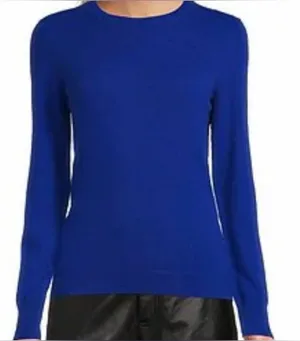 ✨ Antonio Melani 100% Cashmere Blue‎ Crewneck Sweater S ✨ thumbnail 1