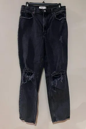 Abercrombie & Fitch Ultra High Rise Ankle Straight Size 10R thumbnail 3