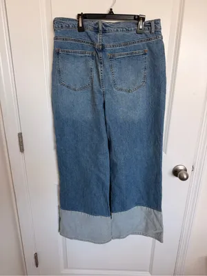 Habitual Ankle Cuff Wide Leg Jeans Size 10 thumbnail 4
