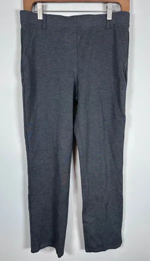 Quince Ponte Straight Leg Pants Women Medium Gray Business Casual Professional thumbnail 1