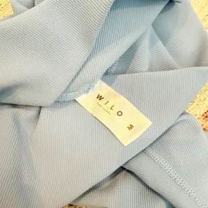 Wilo The Label Womens Ribbed Blue Leggings Size Medium Pilates Yoga Athleisure thumbnail 8