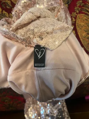 Mother of the bride rose gold dress thumbnail 5
