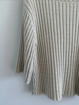 Free People Beach Cream Ribbed Knit Women’s Sweater - Relaxed Fit thumbnail 2