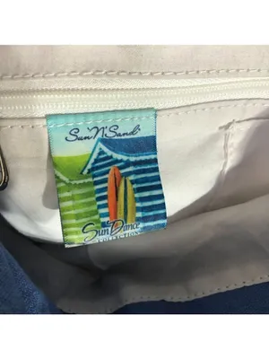 Sun N Sand Beach Cotton Anchor Backpack Red Blue thumbnail 9