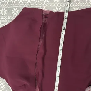 Vera‎ Wang Bridesmaid Aurore Gown Burgundy Size 18 Wedding Guest Gala Cocktail thumbnail 12