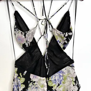 ASTR the Label Aneira Dress Purple & Black Floral Size S thumbnail 8