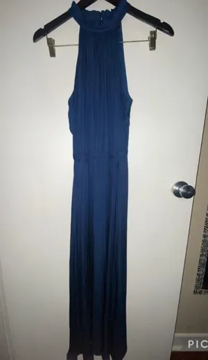 Banana Republic Navy Blue Maxi Dress thumbnail 2