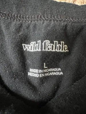 Wild Fable Black Crop Top thumbnail 3