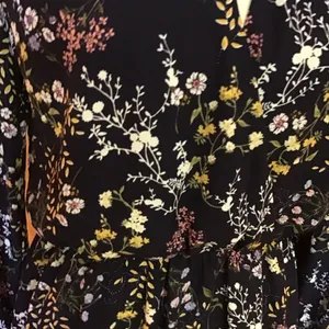 Lush Floral Long Sleeve Mini Dress Dark Academia Cottagecore Keyhole Medium thumbnail 6