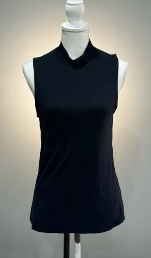 Black Express Sleeveless Mock Neck Blouse Size L EUC thumbnail 1