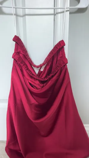 Princess Polly Wine Red Mini Dress thumbnail 3