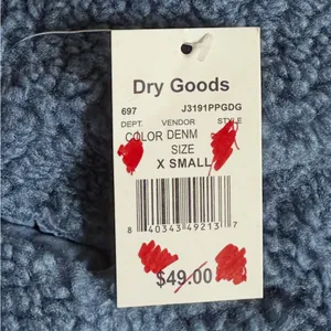 Dry Goods Blue Reversible Sherpa Vest thumbnail 9