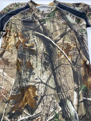 Real Tree Camouflage Short Sleeve Hunting T Shirt Red Head Large Women Outdoor thumbnail 2