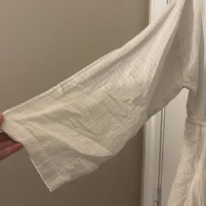 FREE PEOPLE 100% Cotton Beach Cover Up White Size Medium thumbnail 5