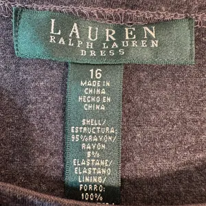 Lauren Ralph Lauren Pilar Heather Gray‎ Ruched Blouson Dress 16 NWT $139 thumbnail 3