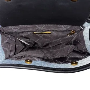 Steve Madden Blue Denim Tote with Black Logo Straps thumbnail 11