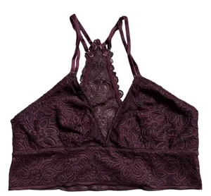 Aerie Plum Purple Desert Lace Racerback Bralette Size Small 2862 thumbnail 2