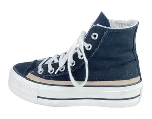Converse Chuck Taylor All Star Raw Edge Black Platform High Top Sneakers Sz 5.5 thumbnail 1