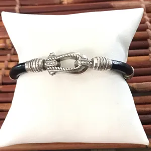 Brighton Elegant Silver and Black Bracelet Bangle thumbnail 2