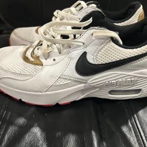 Nike Air Max White and Gold with Black Swoosh thumbnail 3
