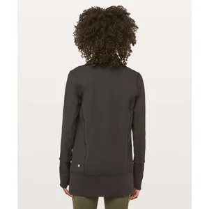 Lululemon In Stride Athletic Jacket thumbholes zipper zip black womens 4 thumbnail 5