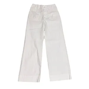 Anthropologie Maeve The Colette Ankle Cropped Linen Wide Leg Pants 25 thumbnail 3