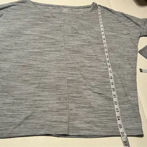 Athleta Womens Size Medium Blue Grey Gray Dolman Long Sleeve Athletic Shirt Top‎ thumbnail 6