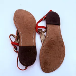 Sam Edelman Women's Orange Gigi Leather T-Strap Thong Sandals Size 6.5 thumbnail 7