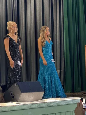 Windsor Black Sequin Prom Dress thumbnail 5