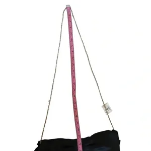 New Black satin formal coquette Bow purse evening bag. clutch classic black tie thumbnail 9