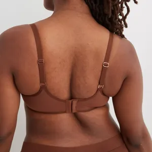 New Aerie SMOOTHEZ Mesh Unlined Underwire Balconette Bra Brown Size 36C thumbnail 2