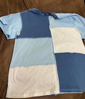 Colorblock Tee Pastel Blue Size M thumbnail 1