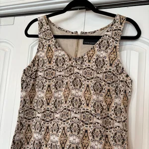Cynthia Rowley Neutral Linen Dress Size‎ 6 thumbnail 3
