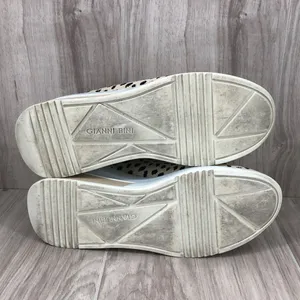 Gianni Bini Beige & Black Leopard Knit Slip-On Platform Sneakers Size 8 thumbnail 9