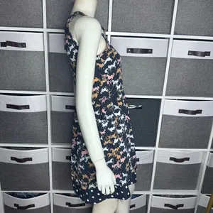 Anthropologie Porridge Petaluma Peep Hem Dress Navy Horse Print & Polka-Dot Hem thumbnail 12