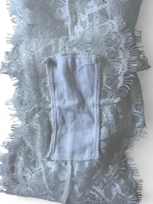 Oh La La Cheri Bridal Naomi Eyelash Lace Halter Teddy Women's Size S/M Paris thumbnail 6