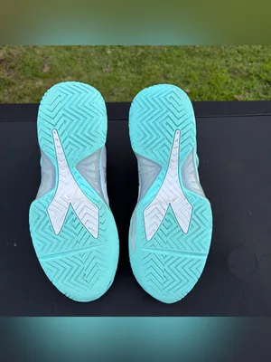 diadora B.Icon 2 AG All Ground Sneakers Athletic Silver Aruba Blue walk Sz 9.5 thumbnail 9