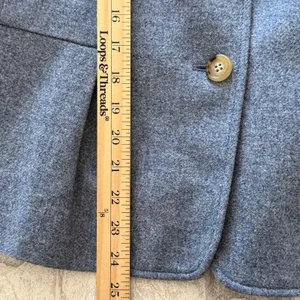 Talbots Blue Wool The Grace Fit Classic Ladies Jacket Coat Lined Office Siren 12 thumbnail 7