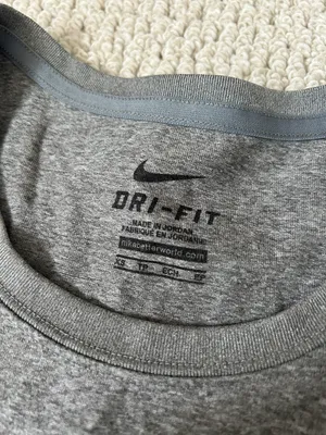 Nike women’s grey exercise tee thumbnail 2