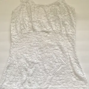 Ruby Ribbon white lace square neck cami tank, size medium thumbnail 6